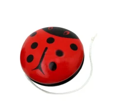 Yoyo coccinelle en bois à l'unité 5,6 cm