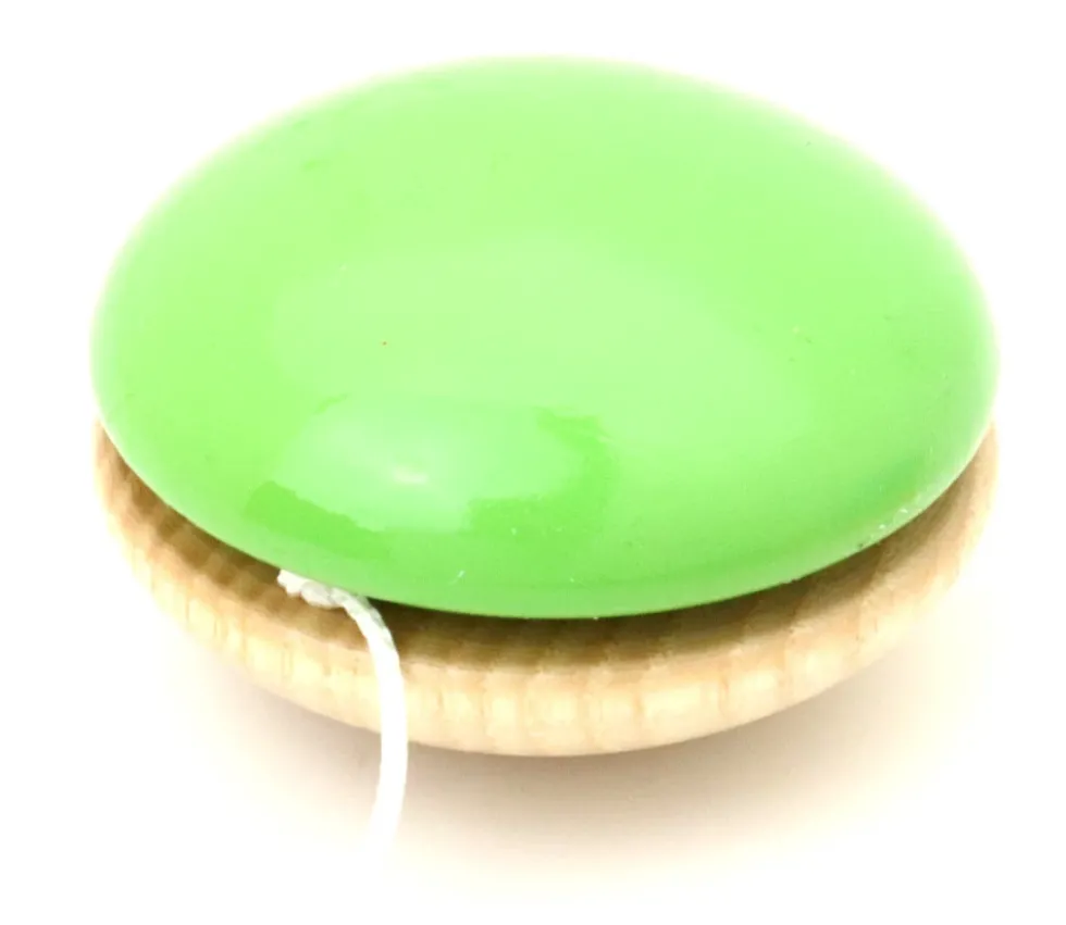 Yoyo en bois Bicolore à l'unité 5,6 cm