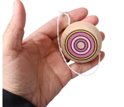 Yoyo en bois coloré 5 cm