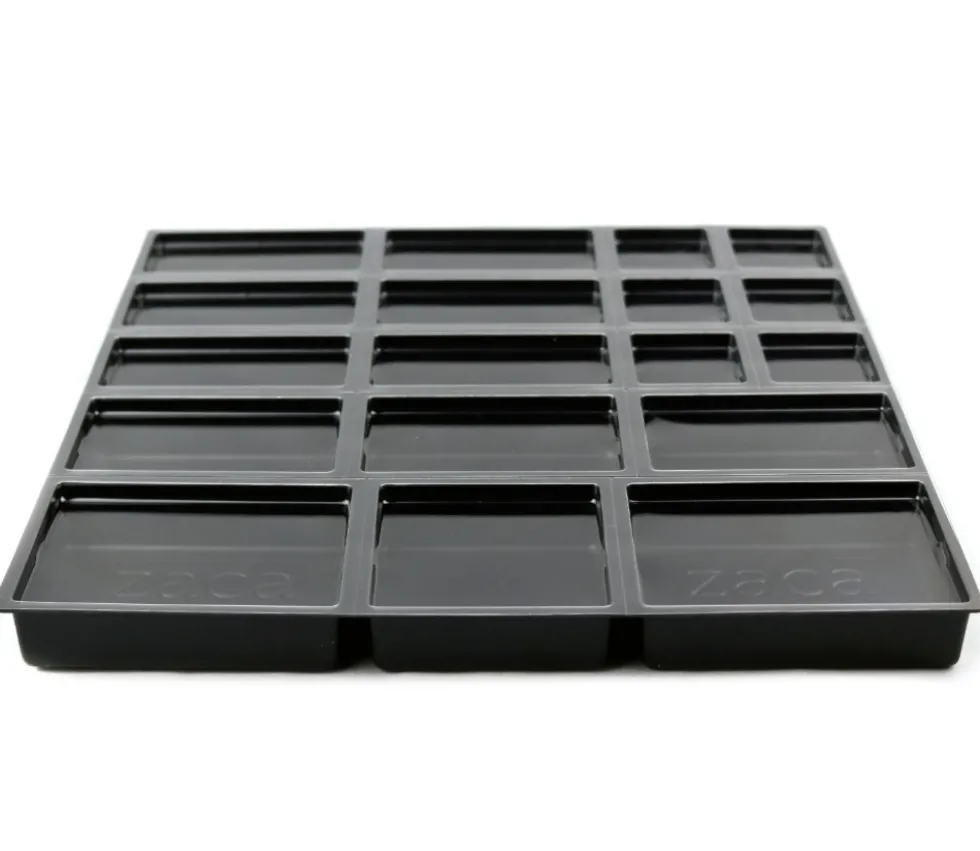 Zacabox - 18 compartiments modulaires avec couvercle - Sabot de rangement pour boite de jeu
