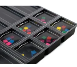 Zacabox - 18 compartiments modulaires avec couvercle - Sabot de rangement pour boite de jeu